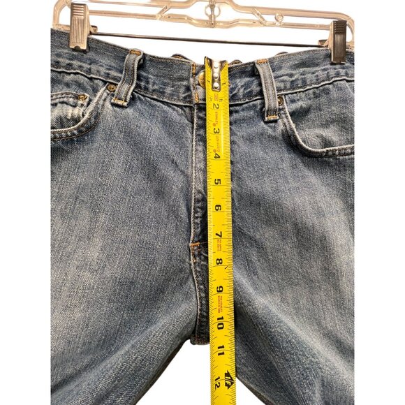 Carhartt Mens Blue Denim Straight Fit Jeans Relaxed Fit 34x34 Pants RN 14806 - Picture 12 of 15